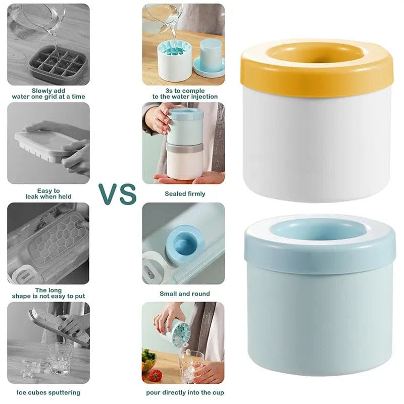 Mini Silicone Ice Bucket, Squishy Ice Cube Bucket, Quickly Freeze Silicone Ice Maker Ice Cup, Cylinder Ice Tray, Easy Release Press Type Ice Grid for Home Camping Travel, 3D Cylinder Silicone Ice Cube Tray, Decompress Ice Lattice Mini Silicone Ice Bucket, Squishy Ice Cube Bucket, Quickly Freeze Silicone Ice Maker Ice Cup, Cylinder Ice Tray, Easy Release Press Type Ice Grid for Home Camping Travel, 3D Cylinder Silicone Ice Cube Tray, Decompress Ice Lattice